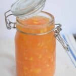 Peach marmalade freezer jam