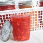 strawberry jam antique lid bright