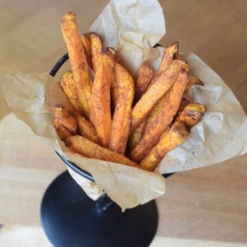Air Fryer Indian Spiced Sweet Potato Fries i