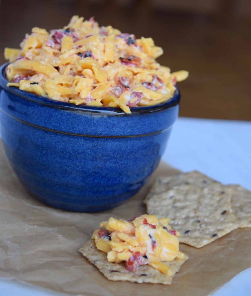 Pimiento Cheese with Fire-Roasted Peppers Roast your own or they also come in a jar like pimiento peppers.
