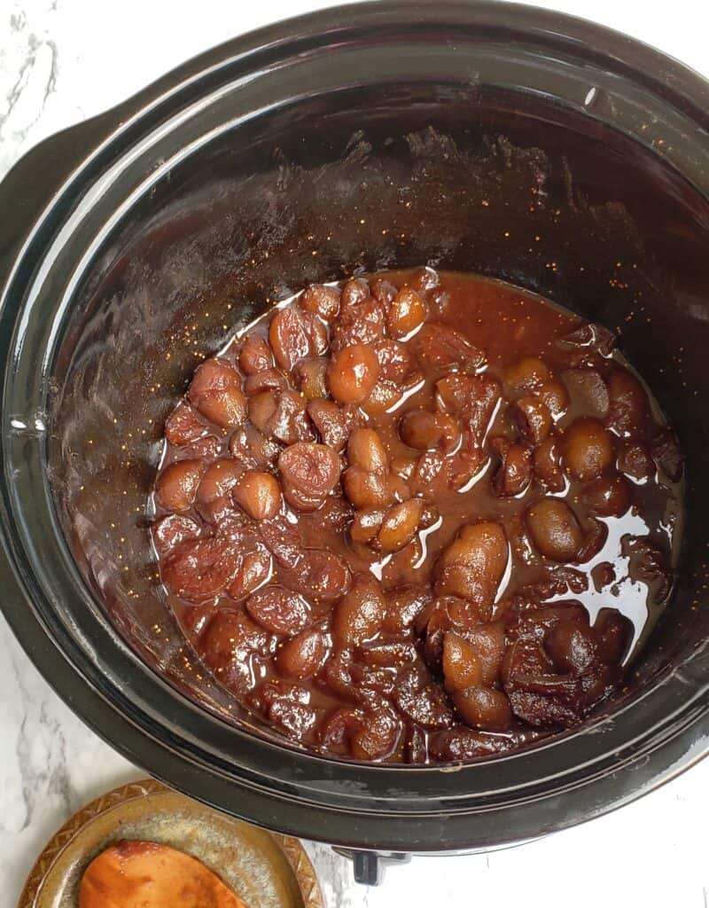 Cooked fig mixture for slow Cooker Fig jam