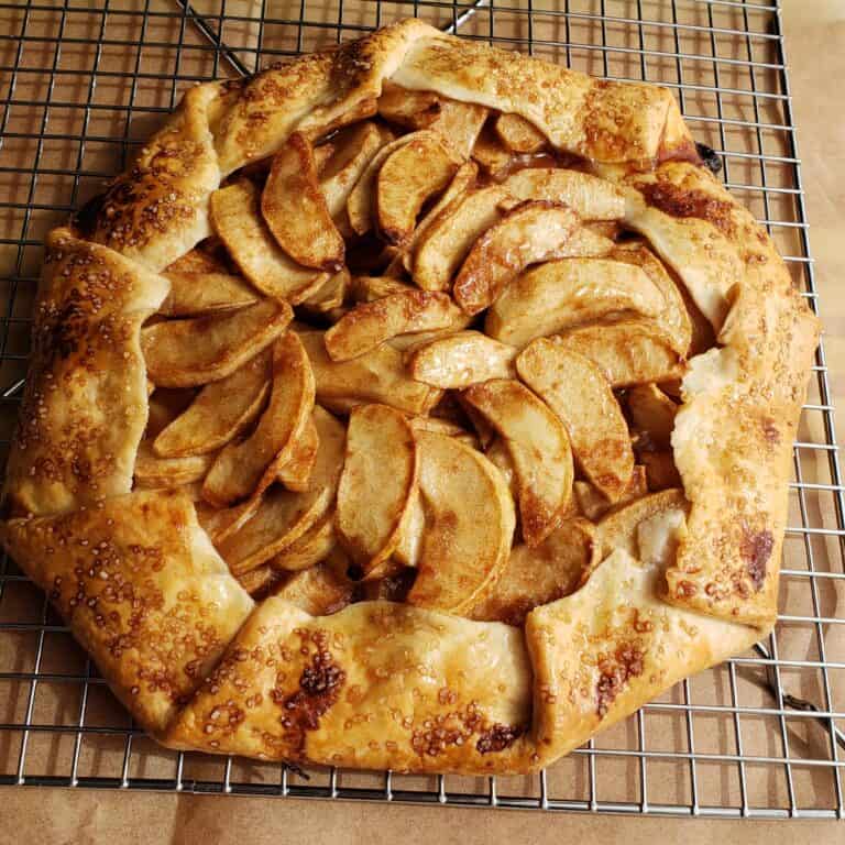 apple galette without ice cream or caramel