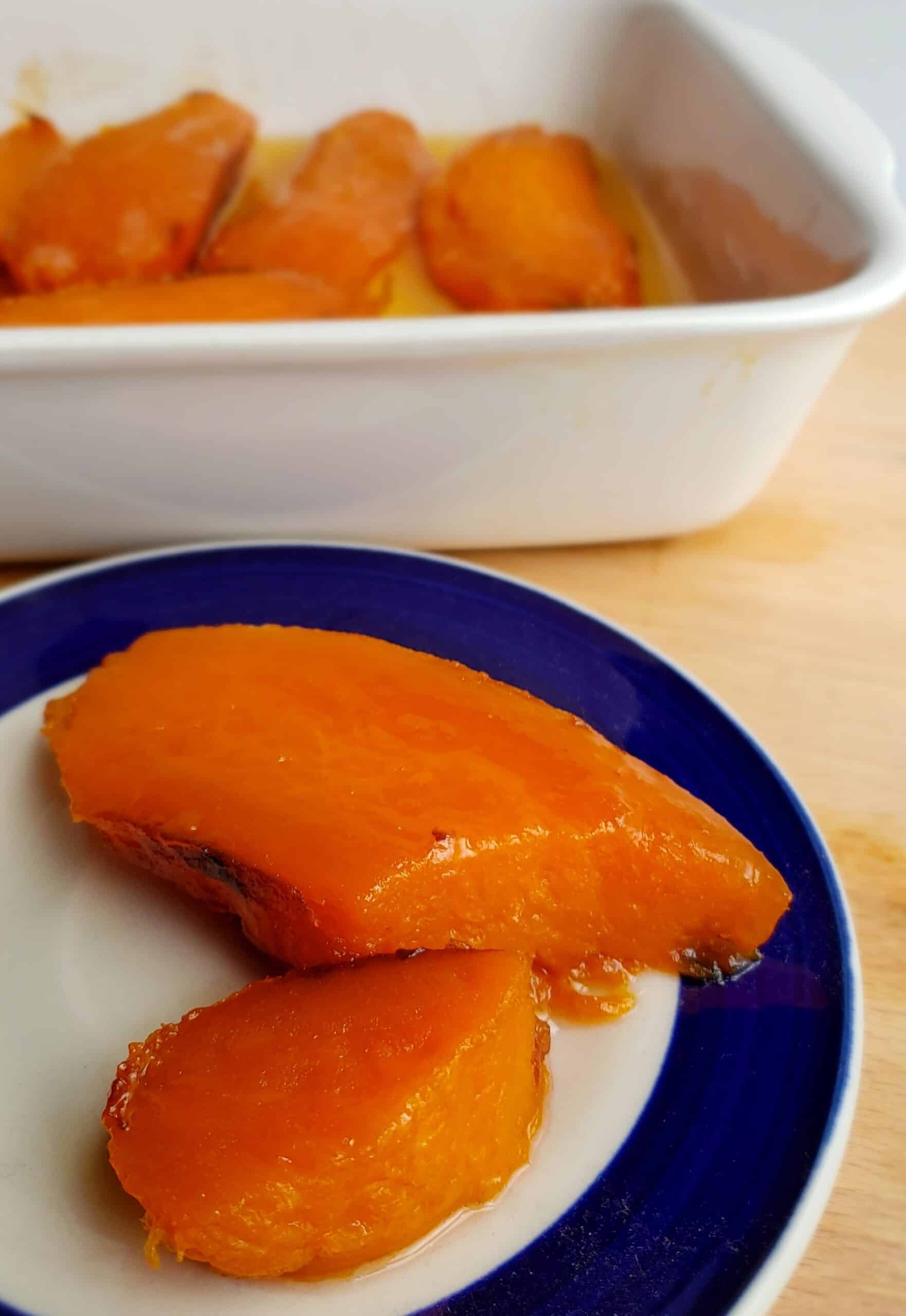 Candied Roasted Sweet Potatoes - Grits and Gouda