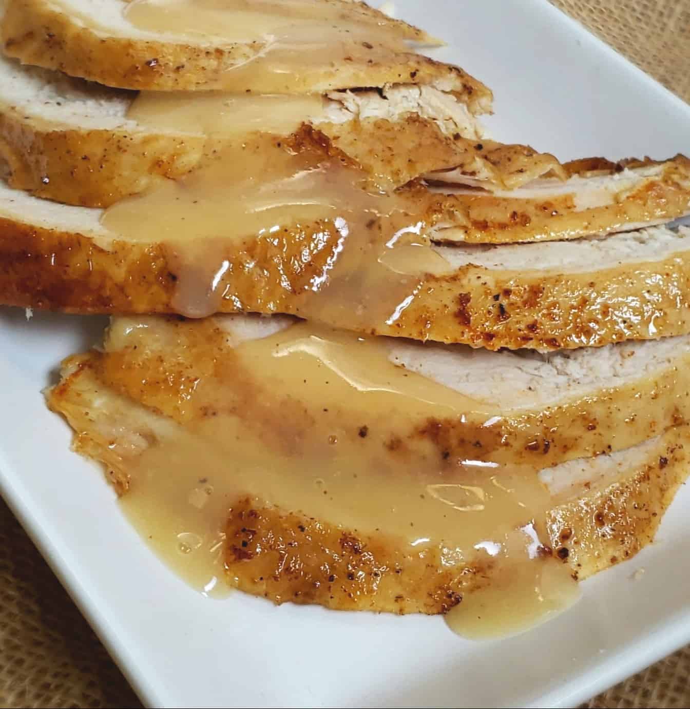 Instant Pot BoneIn Turkey Breast and Gravy Grits and Gouda