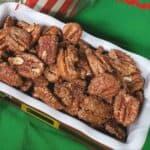 3 Ingredient Cinnamon Sugar Toasted Pecans ready for Christmas gifts