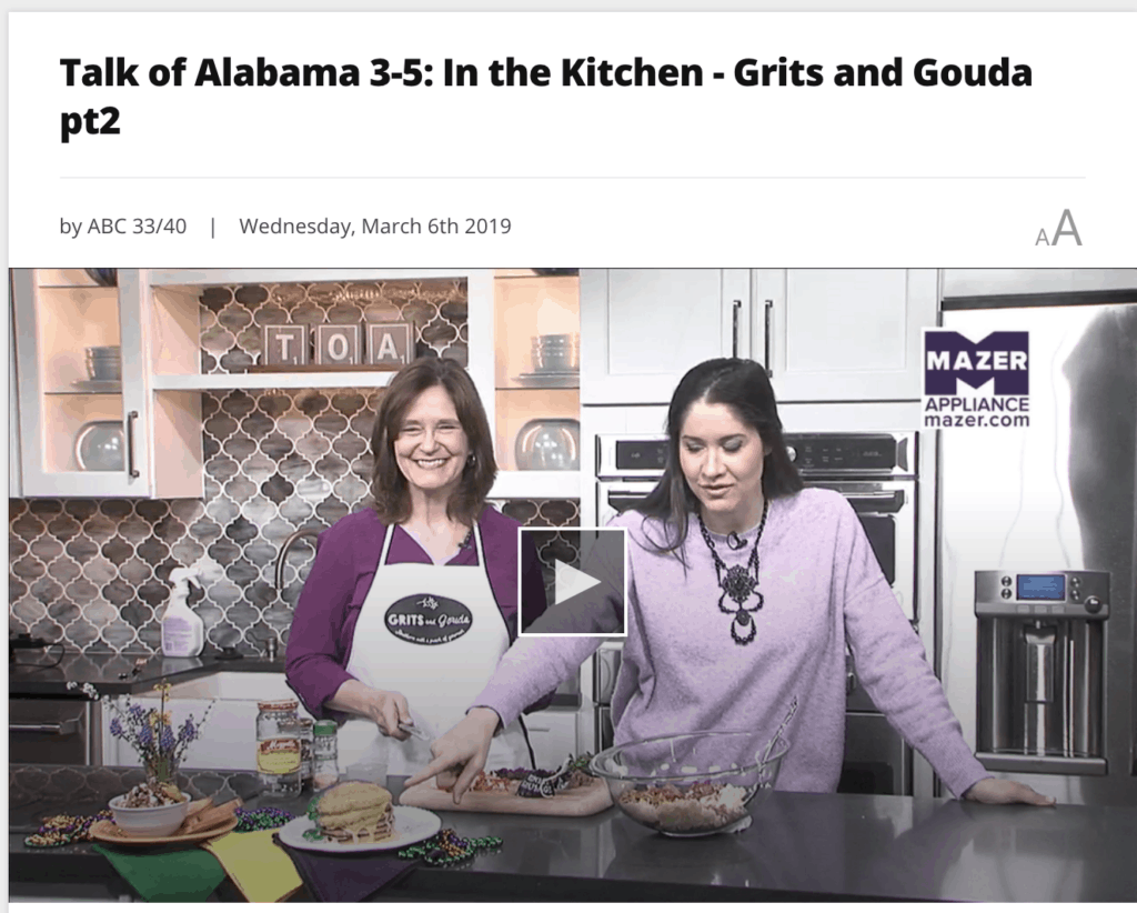 Making Muffaletta Dip with Venison Salami with Nicole Allshouse on Talk of Alabama on Fat Tuesday