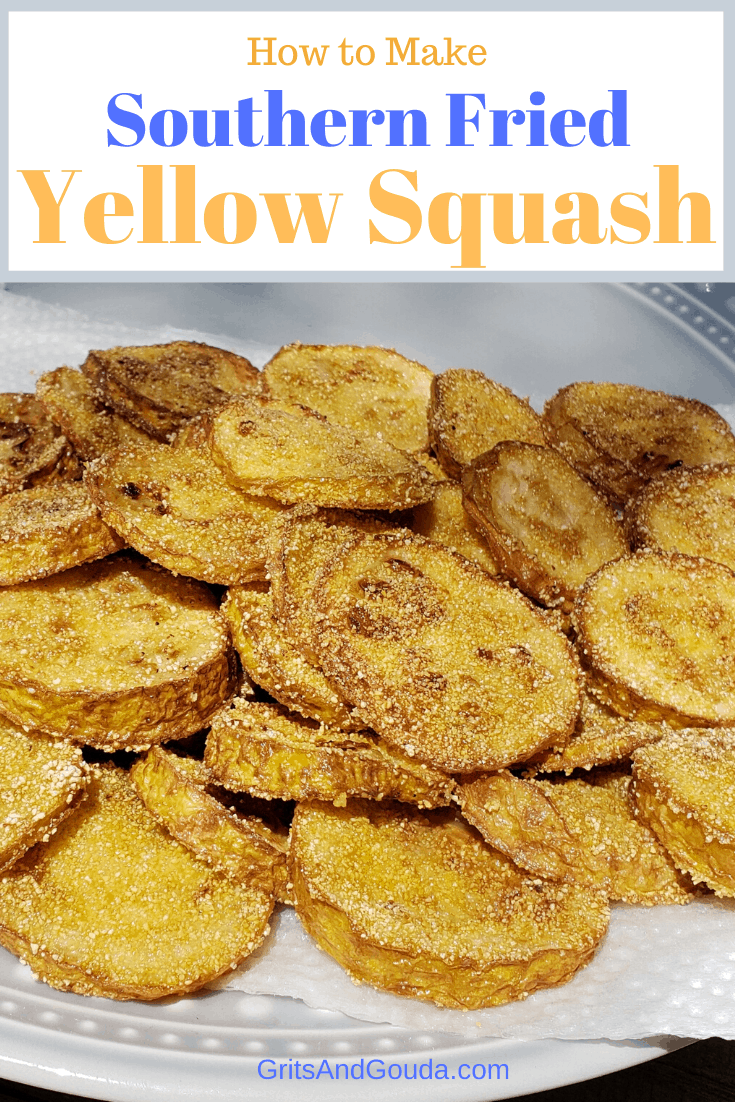 Southern Fried Yellow Squash Pinterest pin