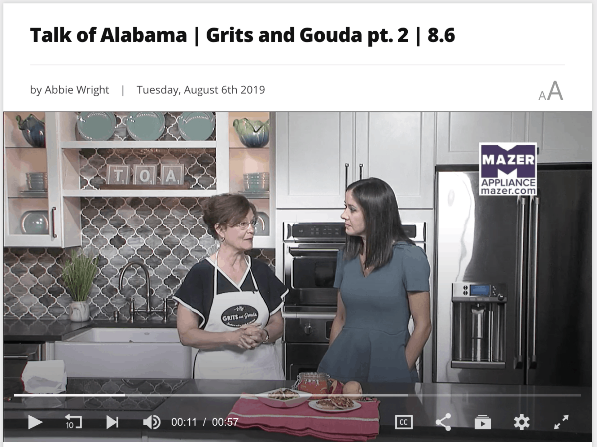 Kathleen Royal Phillips and Nicole Allshouse making Sweet Heat Pickles and Vidalia Onions on ABC 33/40's Talk of Alabama August 6 2019