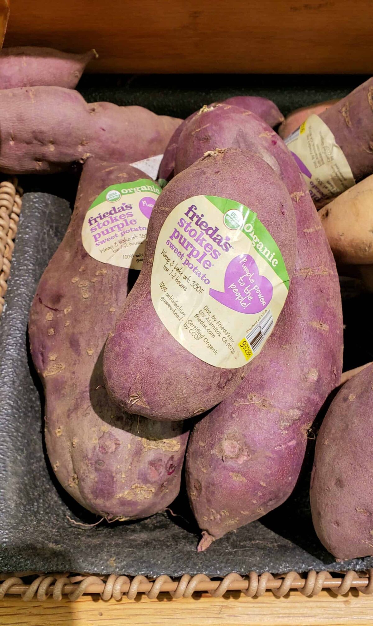 Frieda's Specialty produce Stokes purple sweet potatoes 