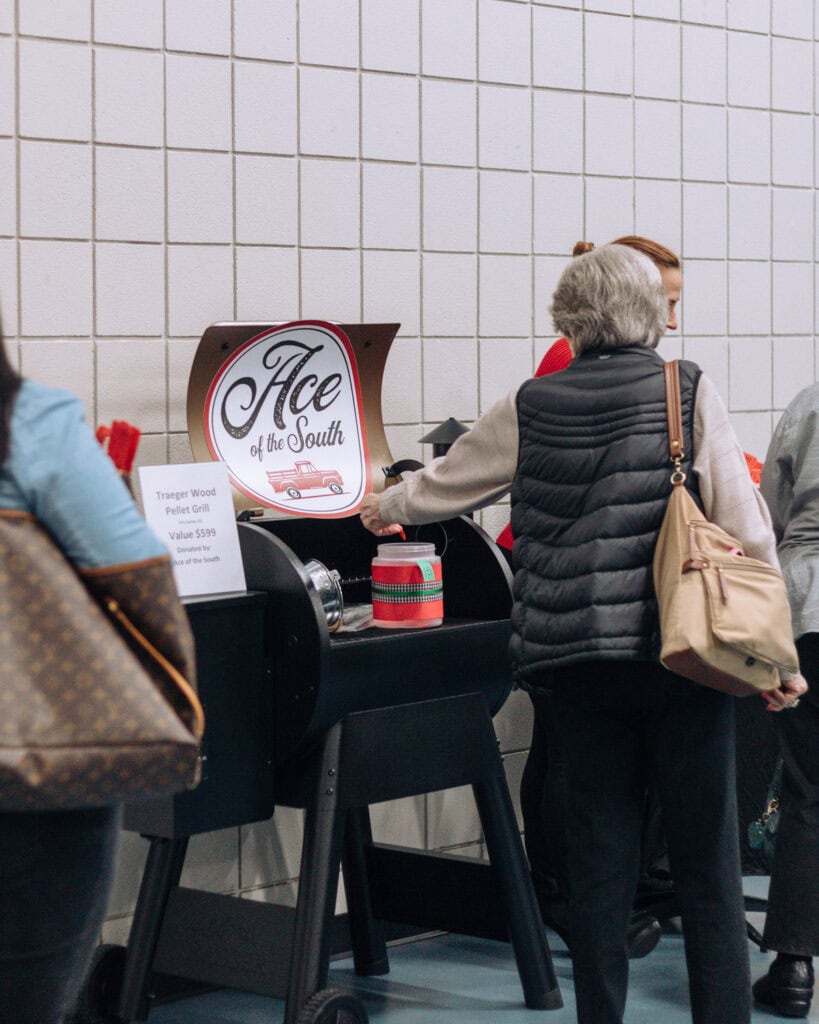 Ace silent auction grill.