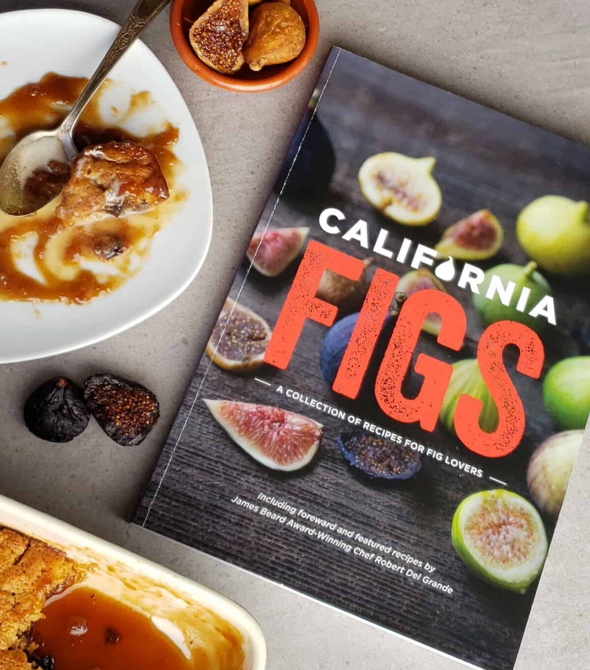 cookbook California Figs with plate of half eaten cake