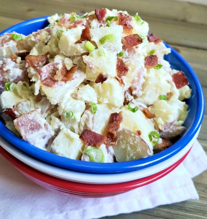 Potato Salad with Sour Cream and Bacon - Grits and Gouda