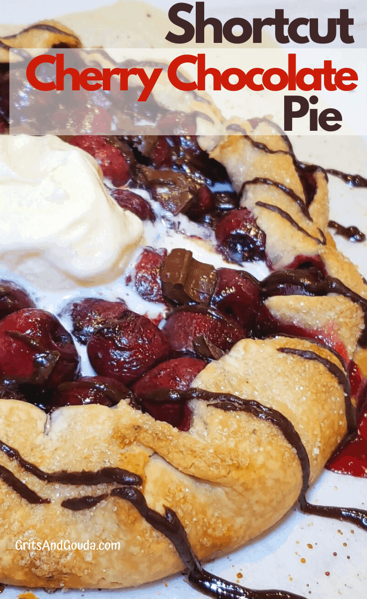 Pinterest Pin Shortcut Cherry Chocolate Pie