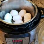Eggs inside an Instant Pot