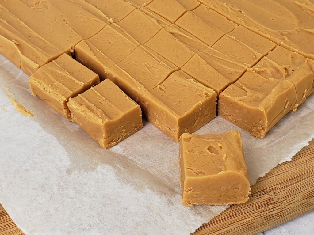2 Ingredient Peanut Butter Fudge (Microwave Candy) Grits and Gouda