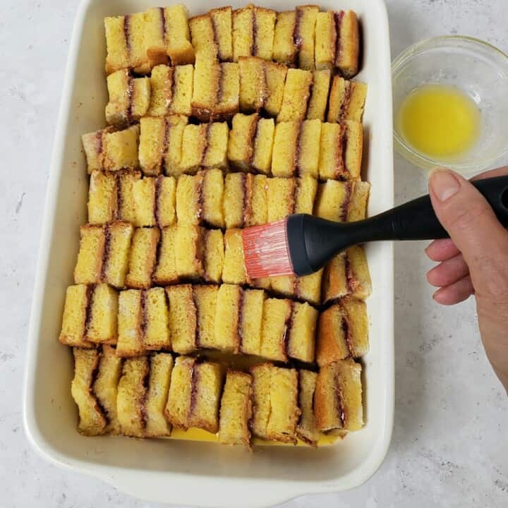 Peanut Butter and Jelly French Toast Casserole Grits and Gouda