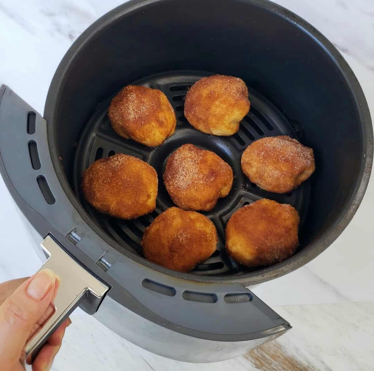 Easy Air Fryer Apple Pie Bombs Grits and Gouda