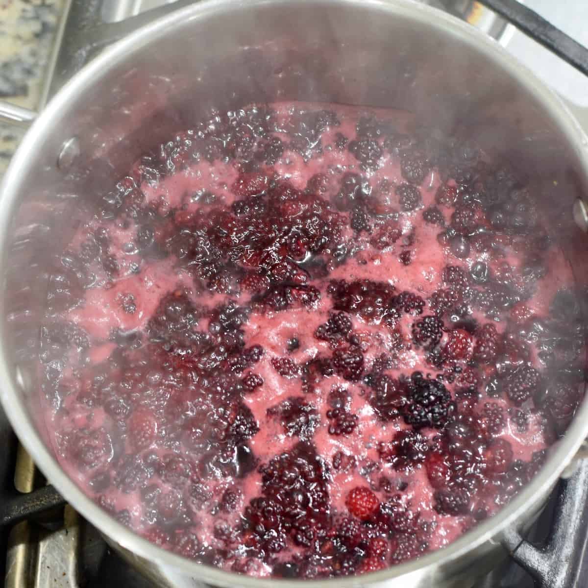 Freezer Blackberry Pepper Jelly Grits and Gouda