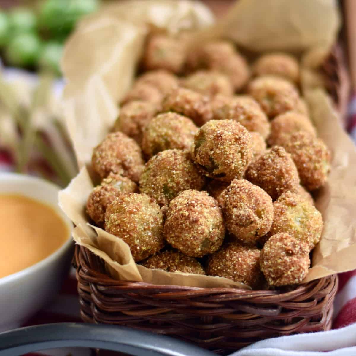 Fried Green Cherry Tomatoes Grits and Gouda