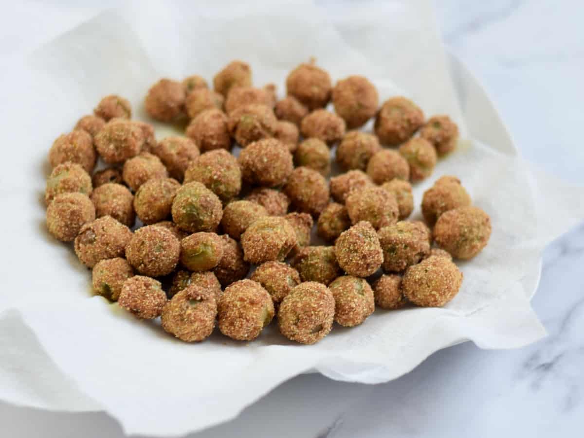 Fried Green Cherry Tomatoes Grits and Gouda