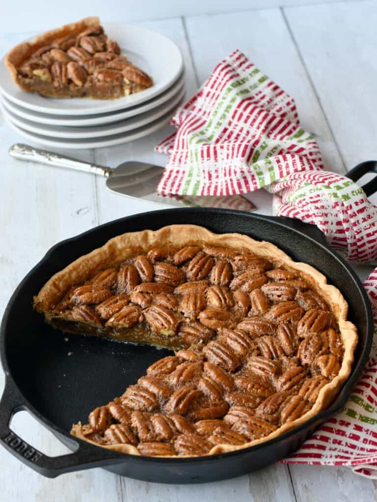 Cast Iron Skillet Pecan Pie Grits and Gouda