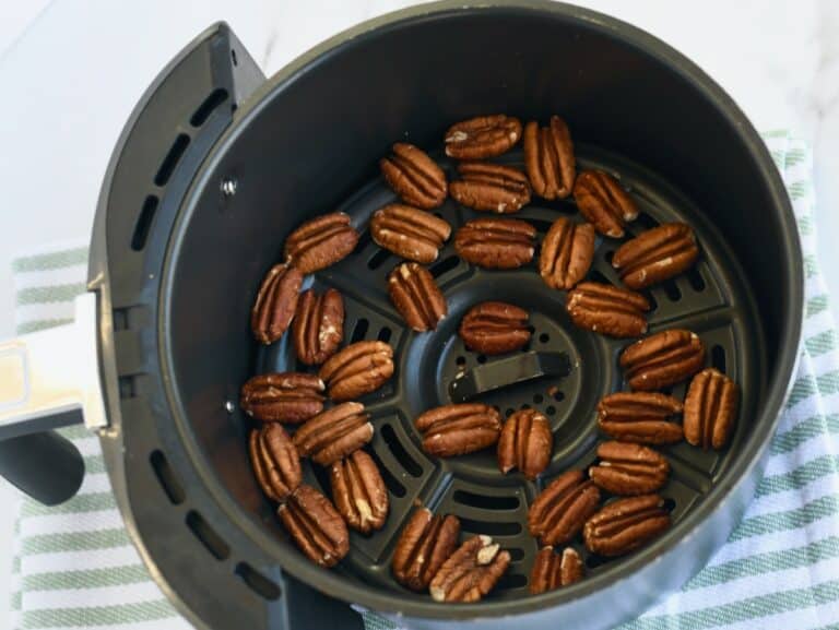 Roasted Pecans in Air Fryer Grits and Gouda