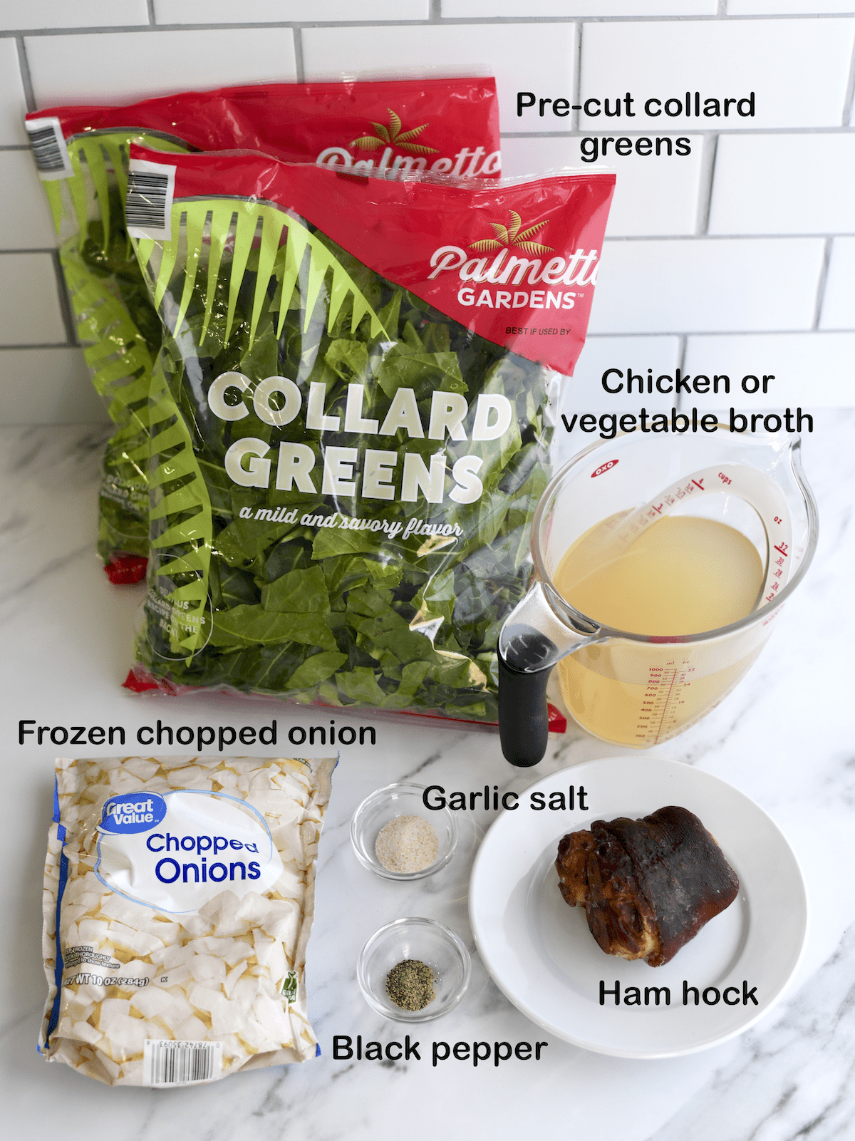 Instant Pot collard Greens recipe ingredients