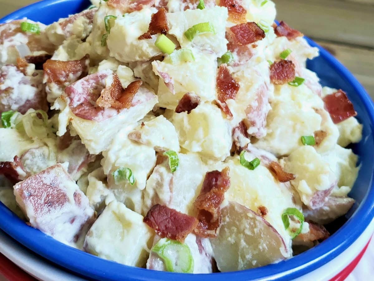 Sour Cream Potato Salad with Bacon