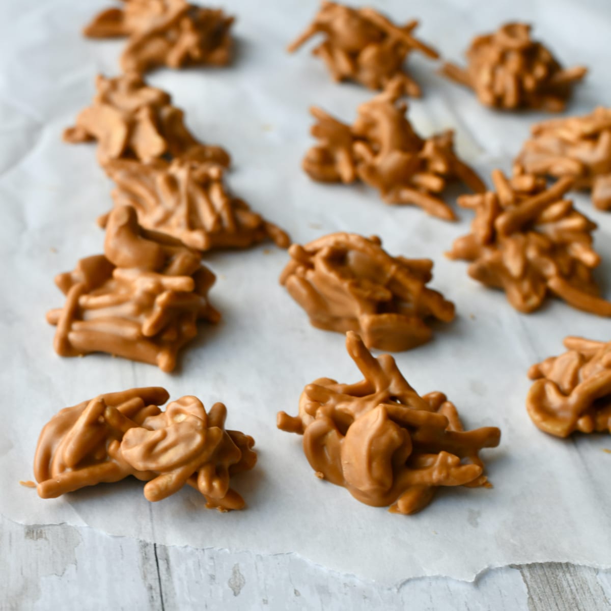 Cookie Butter Haystacks Candy - Grits and Gouda