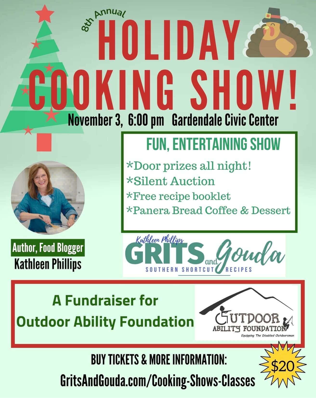 2025 Holiday Cooking Show kathleen phillips flyer
